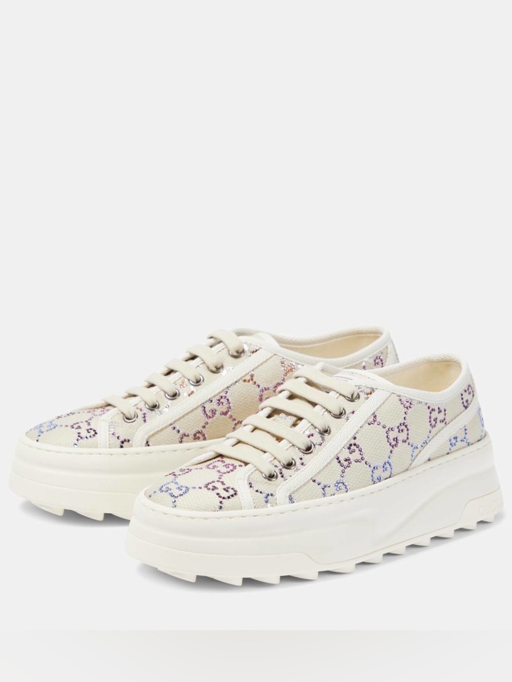 Gucci GG Tennis 1977  Crystal sneakers 39